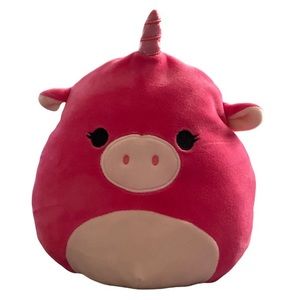 Kellytoy Squishmallow 8" Astrid Pink Unicorn Super Soft Plush Mythical Squad EUC